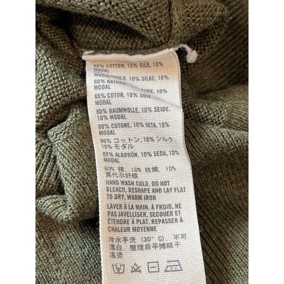 Y2K Abercrombie & Fitch Deep V-neck Short Sleeve Longer Length M Sweater READ - Picture 10 of 11